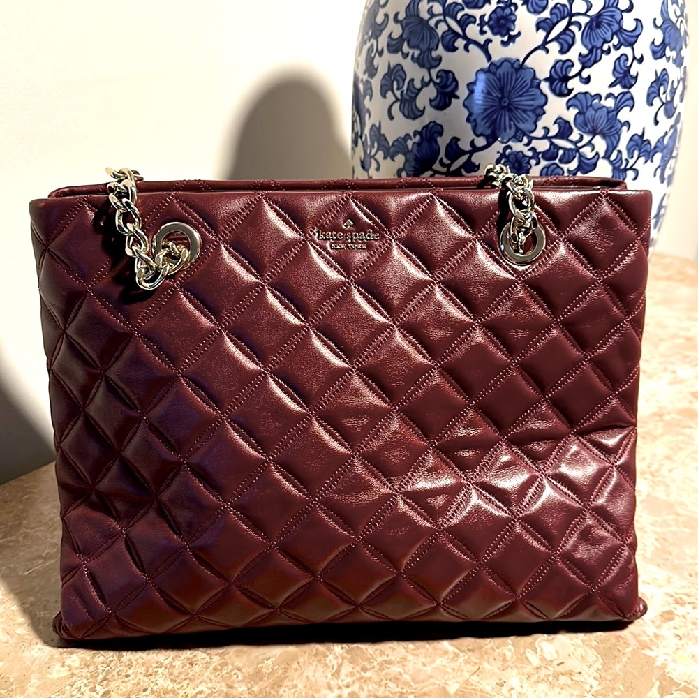 Kate Spade Chain Shoulder Bag (Burgundy)